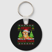 Shih O Ugly Christmas Sweaters Funny Pet Dog Light Schlüsselanhänger (Vorderseite)