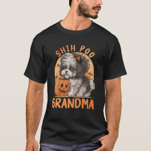 Shih Poo Dog für Oma Frauen Hund liebt Funny H T-Shirt