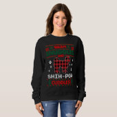 Shih Poo Dog Red Buffalo Plaid Ugly Christmas Swe Sweatshirt (Vorne ganz)