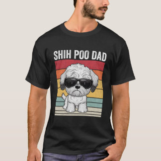 Shih Poo Papa Vintage Shih Poo T-Shirt