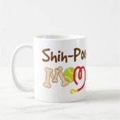 Shih--Poohundezucht-Mama-Geschenk Kaffeetasse (Links)