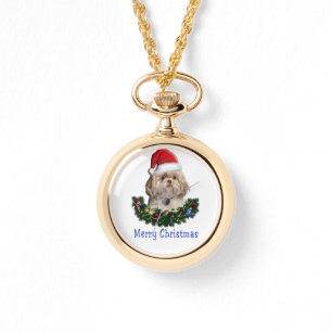 Shih-Tsu Dog Christmas Armbanduhr
