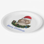 Shih-Tsu Dog Weihnachtsartikel Pappteller (Schrägansicht)