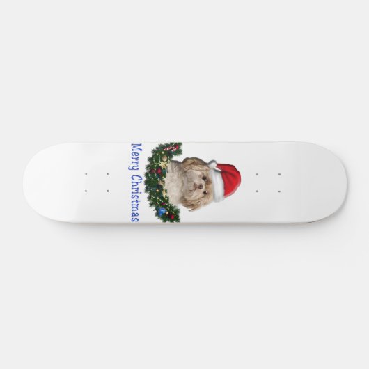 Shih-Tsu Dog Weihnachtsartikel Skateboard (Horizontal)