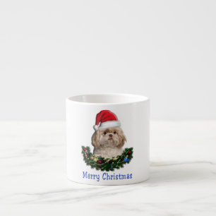 Shih-Tsu-Hund-Weihnachten Espressotasse