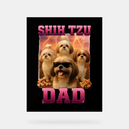 Shih Tzu Acrylschild (Vorderseite)