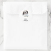 Shih Tzu Address Label Runder Aufkleber (Tasche)