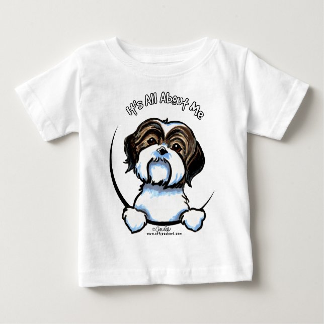 Shih Tzu alles über mich Baby T-shirt (Vorderseite)