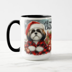 Shih Tzu Alles, was ich für Weihnachten Kaffee Tas Tasse
