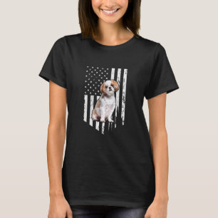 Shih Tzu American Flag Patriotic Shih Tzu Dog 4. T-Shirt