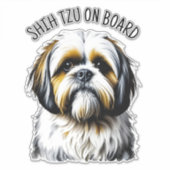 Shih Tzu an Bord Aufkleber (Vorderseite)