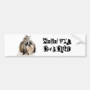 Shih Tzu an Bord Autoaufkleber
