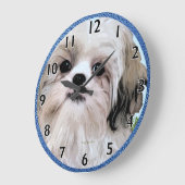 Shih Tzu Art Clock Große Wanduhr (Winkel)