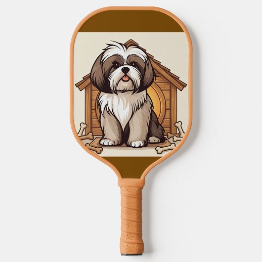 Shih Tzu Art  Pickleball Schläger