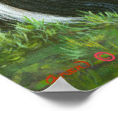 Shih Tzu Art Print auf Leinwand Poster (Ecke)