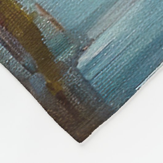 Shih Tzu auf einem Paddel: Ein Landschaftliches Ab Fleecedecke (Ecke)