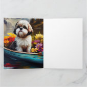 Shih Tzu auf einem Paddel: Ein Landschaftliches Ab Karte (Innenseite)