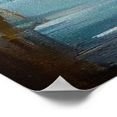 Shih Tzu auf einem Paddel: Ein Landschaftliches Ab Poster (Ecke)