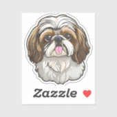 Shih Tzu Aufkleber (Blatt)