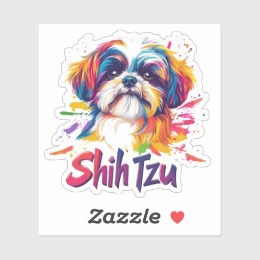Shih Tzu Aufkleber (Blatt)