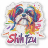 Shih Tzu Aufkleber (Vorderseite)