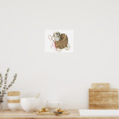 Shih Tzu-Babywagen Poster (Küche)