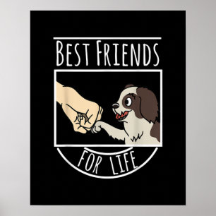 Shih Tzu Best Friends Life Funny Dog Poster