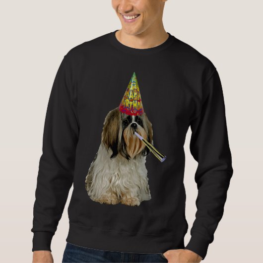 Shih Tzu Birthday Sweatshirt (Vorderseite)