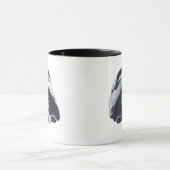 Shih Tzu Black & White Tasse (Zentrum)