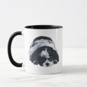 Shih Tzu Black & White Tasse (Links)