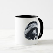 Shih Tzu Black & White Tasse (VorderseiteRechts)