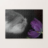 Shih Tzu & Blume Foto Puzzle mit Geschenkboxen (Horizontal)