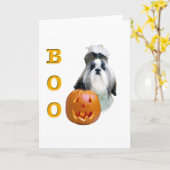 Shih Tzu Boo Karte (Gelbe Blume)