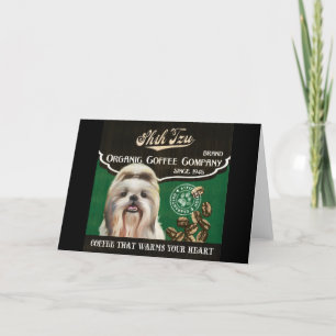 Shih Tzu Brand – Organic Coffee Company Feiertagskarte