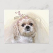 Shih Tzu Bride Postkarte (Vorderseite)