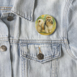 Shih Tzu Button