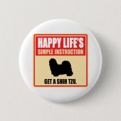Shih Tzu Button (Vorderseite)