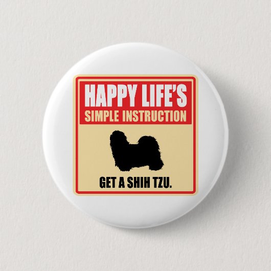 Shih Tzu Button (Vorderseite)