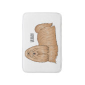 Shih tzu-Cartoon-Illustration Badematte (Vorderseite Vertikal)