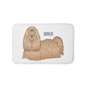 Shih tzu-Cartoon-Illustration Badematte