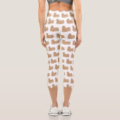 Shih tzu-Cartoon-Illustration Capri Leggings (Rückseite)