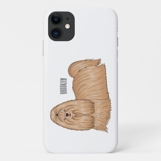 Shih tzu-Cartoon-Illustration Case-Mate iPhone Hülle (Rückseite)