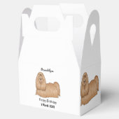 Shih tzu-Cartoon-Illustration Geschenkschachtel (Geöffnet)