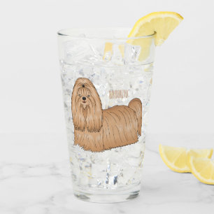 Shih tzu-Cartoon-Illustration Glas