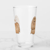 Shih tzu-Cartoon-Illustration Glas (Links)
