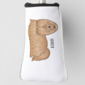 Shih tzu-Cartoon-Illustration Golf Headcover (Rotieren 90)