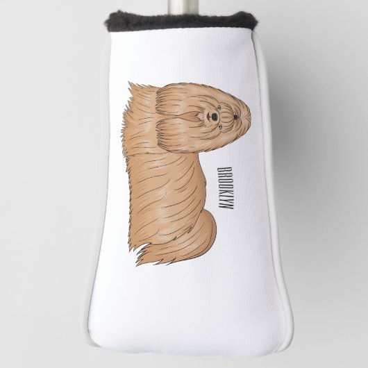 Shih tzu-Cartoon-Illustration Golf Headcover (Rotieren 90)