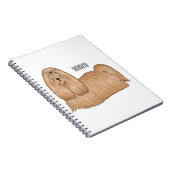 Shih tzu-Cartoon-Illustration Notizblock (Rechte Seite)