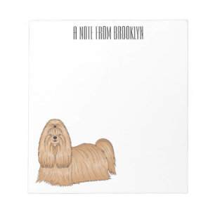 Shih tzu-Cartoon-Illustration Notizblock