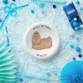Shih tzu-Cartoon-Illustration Pappteller (Party)